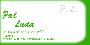 pal luda business card